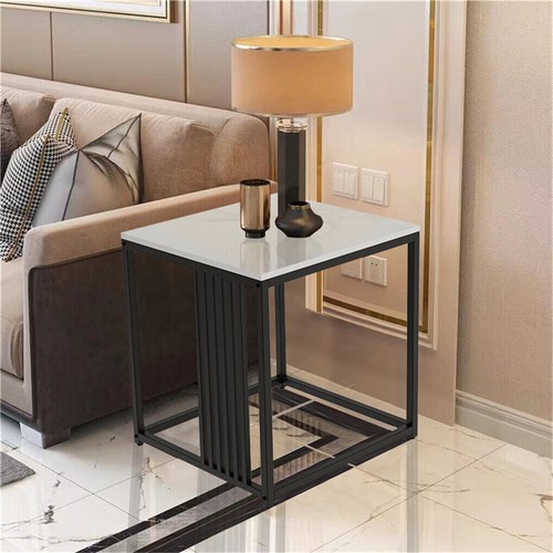 Modern marble side end table - modern,
